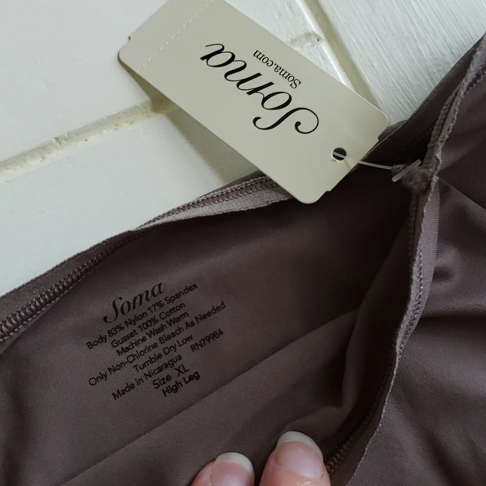 Soma XL high leg vanishing panties NWT
